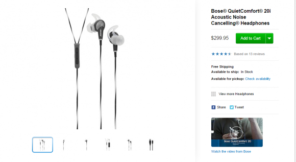 Bose® QuietComfort® 20i Acoustic Noise Cancelling® Headphones Apple Store U.S.