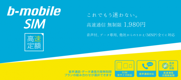 b mobile SIM 高速定額