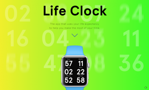 Apple Watchで余命をカウントダウンするアプリ「Life Clock」