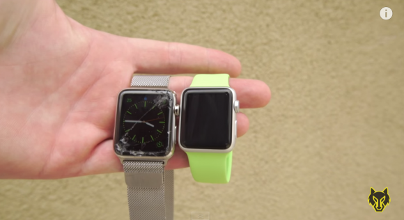 Apple Watch　ディスプレイ　落下テスト