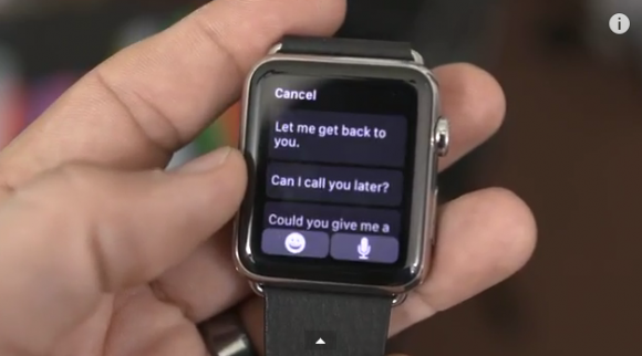 Apple Watch　Eメール　返信