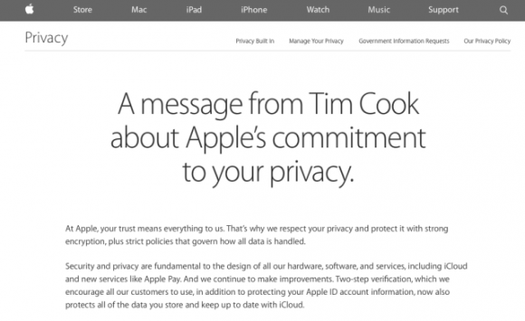 apple プライバシー