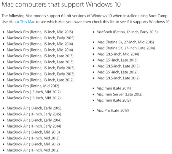 Mac上でWindows 10が動く、アップルBoot Campをアップデート - iPhone