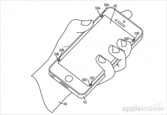Apple 特許　落下　ディスプレイ　iphone