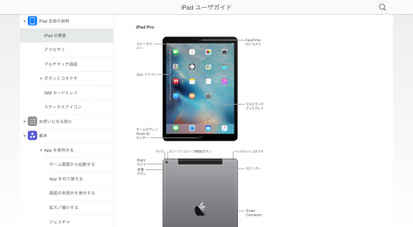 iPad Pro　説明書　ユーザーガイド