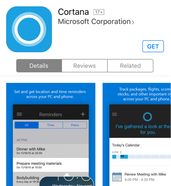 MS Cortana