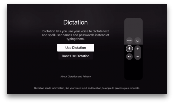 Appletv-dictation