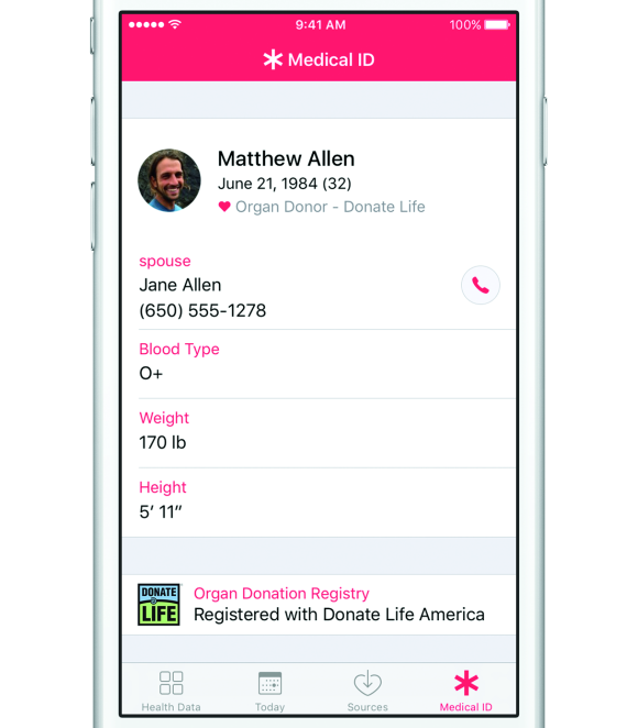 iOS10 ヘルスケア ドナー登録 アプリ