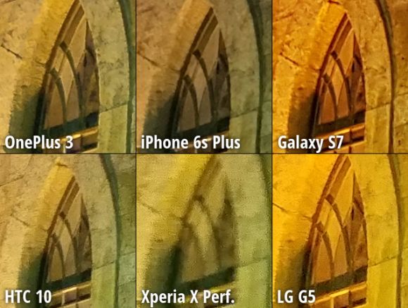 カメラ 比較 OnePlus 3 iPhone6s Plus Galaxy S7 HTC 10 Xperia X Performance LG G5