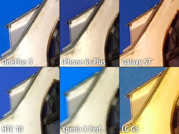 カメラ 比較 OnePlus 3 iPhone6s Plus Galaxy S7 HTC 10 Xperia X Performance LG G5