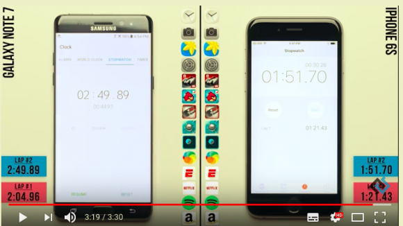 Galaxy Note7 vs iPhone6s