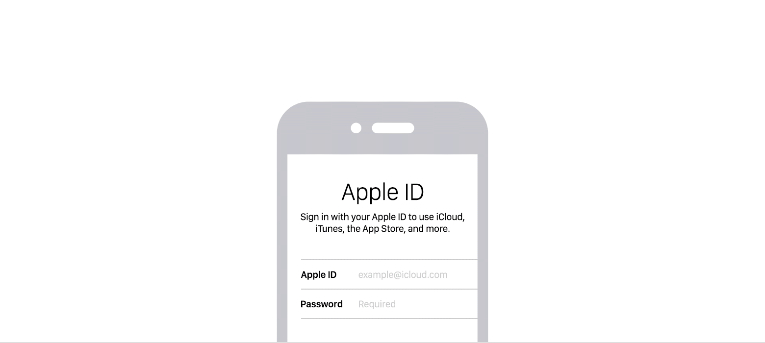 iPhoneの説明書 Apple ID