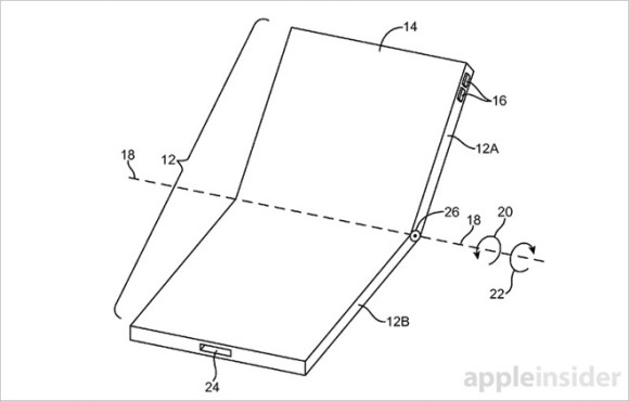 折りたたみ iPhone 特許