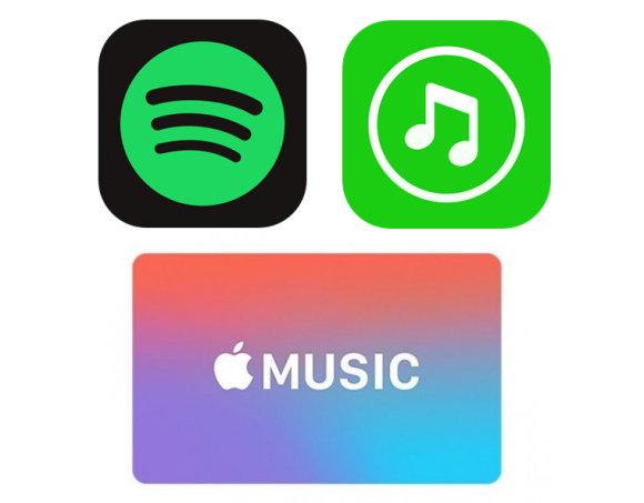 Spotify、Apple Music、LINE MUSIC