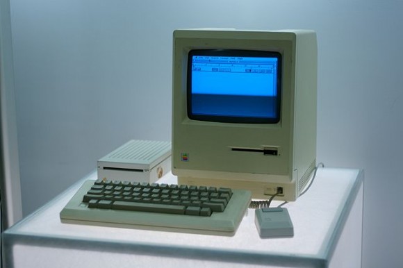First Macintosh https://commons.wikimedia.org/wiki/File:Macintosh,_Google_NY_office_computer_museum.jpg