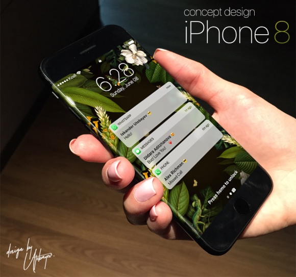 Iphone8の新作コンセプト映像 カメラをappleロゴに内蔵しフラット