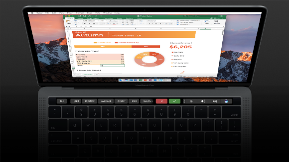 Excel Touch Bar