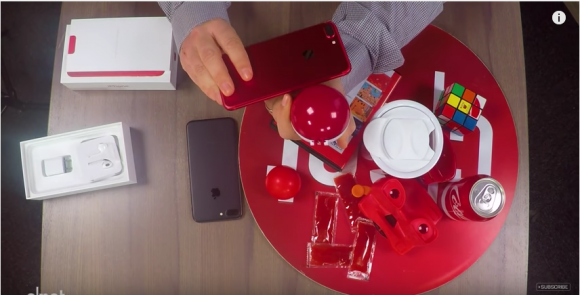 red iphone unboxing