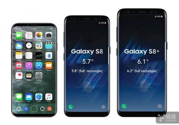 galaxy s8 iphone8 apple samsung 比較
