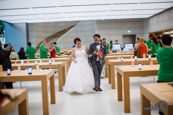 Apple Store シンガポール 結婚式