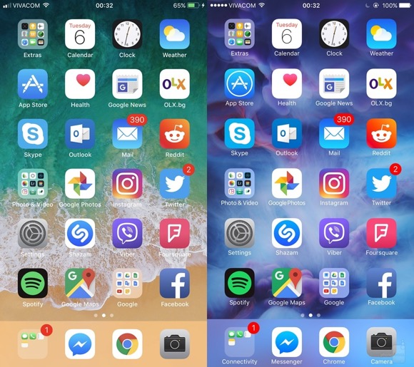 iOS11 iOS10 比較
