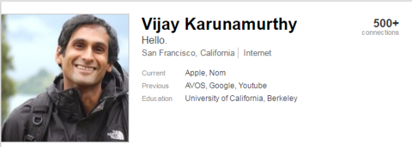 LinkedIn Vijay Karunamurthy