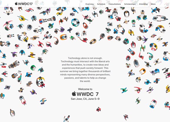 WWDC17 開発者向け 特設サイト