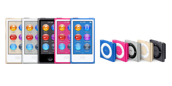 iPod nanoとiPod shuffle