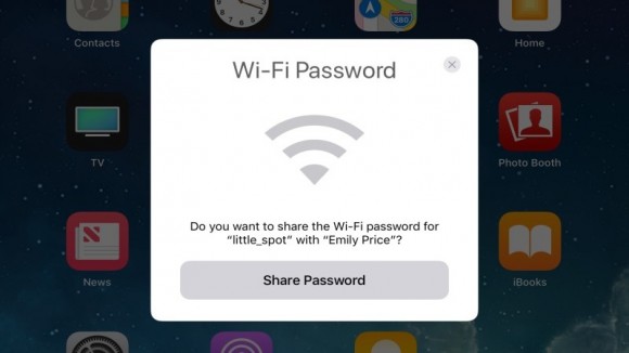 Wi-FI　共有　iOS11