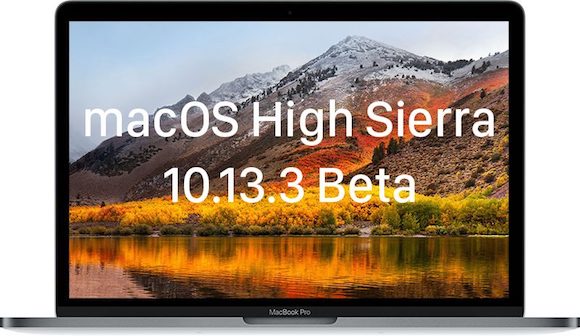 macOS High Sierra 10.13.3ベータ