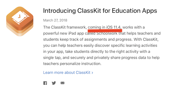 Apple ClassKit