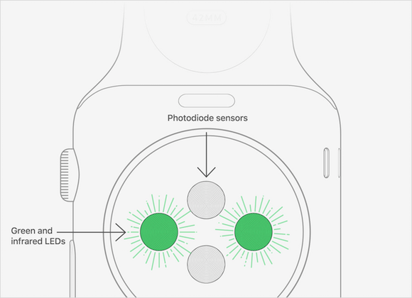 Apple Watch 心拍センサー
