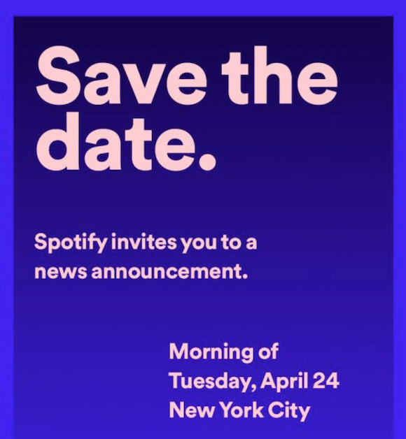 Spotify イベント予告