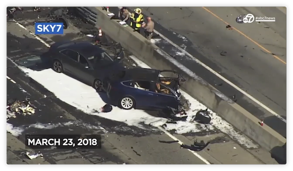 Tesla Model X 事故 ABC7News