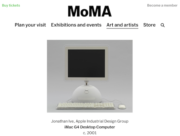 MoMA iMac G4