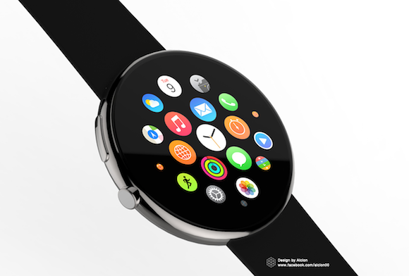 円形 Apple Watch コンセプトデザイン Alcion Design