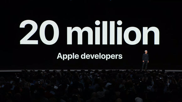 WWDC18 Apple 開発者数