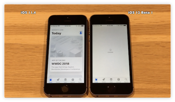iOS12ベータ iOS11.4 比較 iAppleBytes iPhone5s