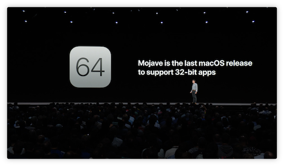 Apple WWDC 18 「Platforms State of the Union」 macOS Mojave 32ビットアプリ