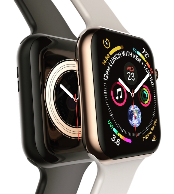 Apple Watch Series 4 のブラックモデルを描いたイメージ画像 Iphone Mania