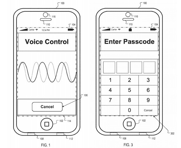 Apple 特許 声認証 Siri USPTO