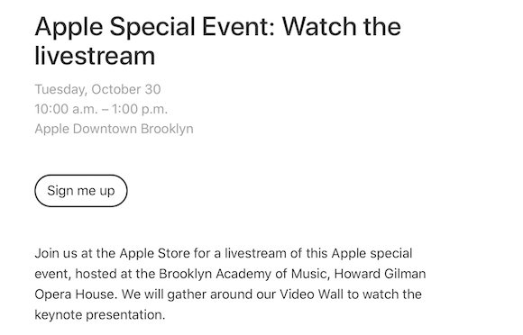 Apple スペシャルイベント Apple Store