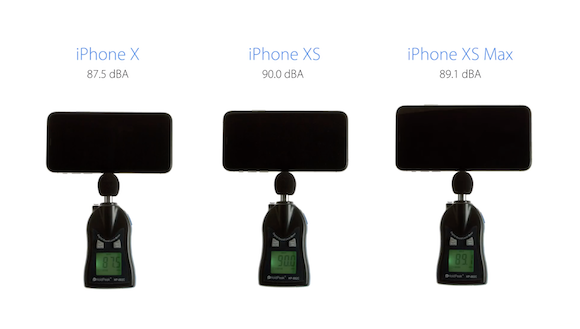 iClarified iPhone X iPhone XS iPhone XS Max スピーカー 比較