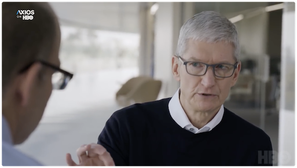 Apple ティム・クックCEO Axios YouTube