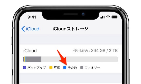 Apple iCloud ストレージ サポート