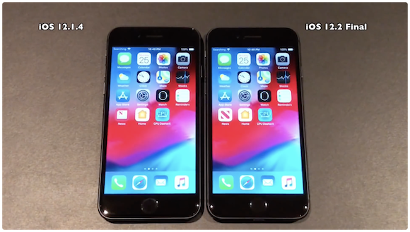 iPhone8 iOS12.2 iAppleBytes 動作速度比較