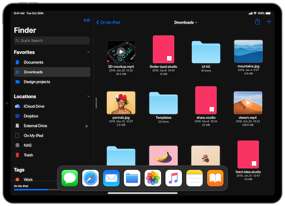 Finder for iPad Concept