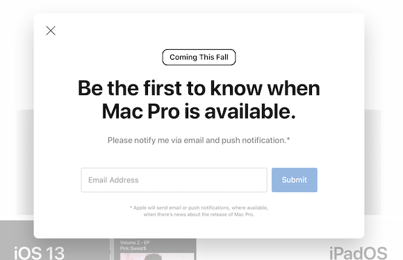 Apple Mac Pro 発売時期