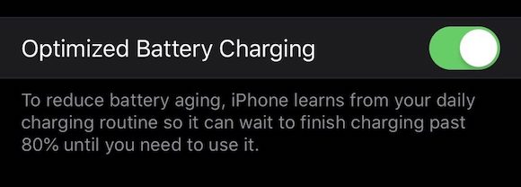 iOS13 「Optimized Battery Charging（最適化充電）」 MacRumors