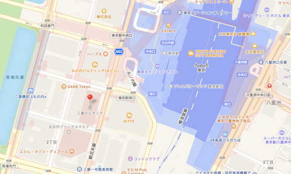 三菱ビルヂング　Apple Maps